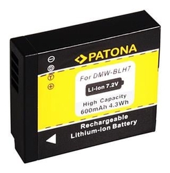 Patona PT1200 - Panasonic DMW-BLH7E 600mAh Li-Ion