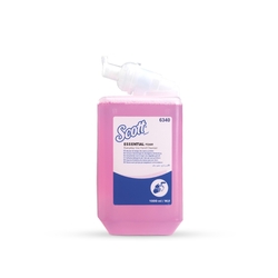 Pěnové mýdlo SCOTT Essential, růžová, karton = 6 x 1l lahev