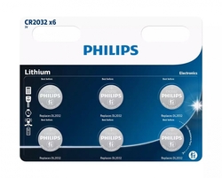 PHILIPS CR2032P6/01B Minicells Baterie, Lithium (6ks)