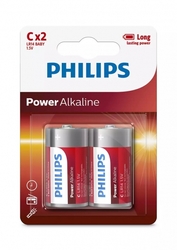 PHILIPS LR14P2B/10 Power Alkaline, C, (2)