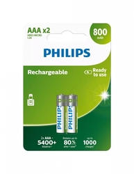 PHILIPS R03B2A80/10 AAA Nabíjecí baterie (2ks)