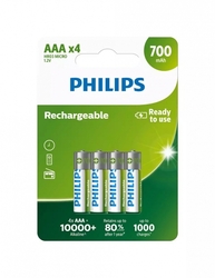 PHILIPS R03B4A70/10 AAA Nabíjecí baterie (4ks)