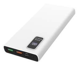 Platinet Power Bank PMPB10WQC726W 10000mAh PD3.0 QC3.0 display bílá