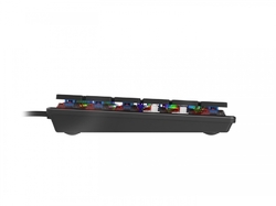 Plochá mechanická herní klávesnice GENESIS THOR 420, US layout, RGB