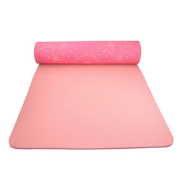 Podložka LIFEFIT YOGA MAT MANDALA DUO, 183x58x0,6cm, růžová