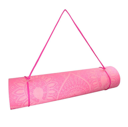 Podložka LIFEFIT YOGA MAT MANDALA DUO, 183x58x0,6cm, růžová