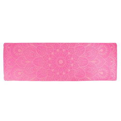 Podložka LIFEFIT YOGA MAT MANDALA DUO, 183x58x0,6cm, růžová