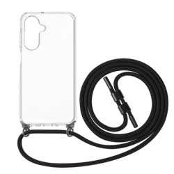 Pouzdro FIXED Pure Neck s černou šňůrkou na krk pro Samsung Galaxy A26 5G