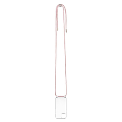 Pouzdro FIXED Pure Neck s růžovou šňůrkou na krk pro Apple iPhone 14 Plus