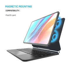 Pouzdro s bezdrátovou klávesnicí FIXED Typee pro Apple iPad 10,9" (2022)/iPad 11" (2025), CZ, černé