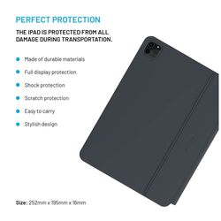 Pouzdro s bezdrátovou klávesnicí FIXED Typee pro Apple iPad Pro 11" (2018-2022)/iPad Air (2020-2025), CZ, černé