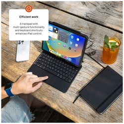 Pouzdro s bezdrátovou klávesnicí FIXED Typee pro Apple iPad Pro 11" M4 2024, CZ, černé