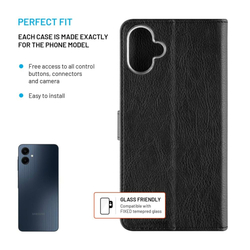Pouzdro typu kniha FIXED Opus pro Samsung Galaxy A06, černé