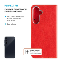 Pouzdro typu kniha FIXED Opus pro Samsung Galaxy A55 5G, červené