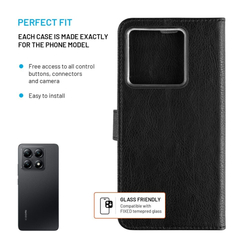 Pouzdro typu kniha FIXED Opus pro Xiaomi 14T, černé