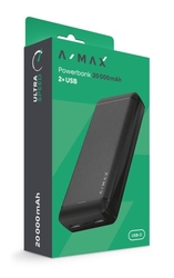 Powerbanka A-MAX 20 000 mAh, černá