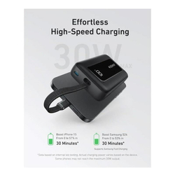 Powerbanka Anker Zolo 20000mAh, 30W s kabelem USB-C černá
