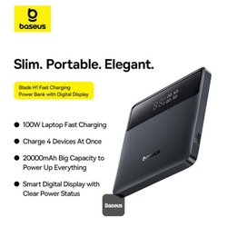 Powerbanka Baseus Blade H1 Lite 20000mAh, 100W černá