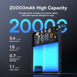 Powerbanka Baseus Blade H1 Lite 20000mAh, 100W černá