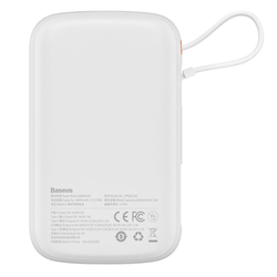 Powerbanka Baseus Qpow Pro 10000mAh, 22,5W, s kabelem USB-C bílá