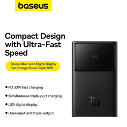 Powerbanka Baseus Star-Lord 10000mAh, 30W černá