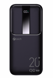 C-tech Powerbanka 20000mAh, Li-Pol, 22,5W, USB-C/USB-A/micro USB