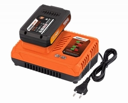 Powerplus Nabíječka 20V/40V + Baterie 20V LI-ION 2,0Ah