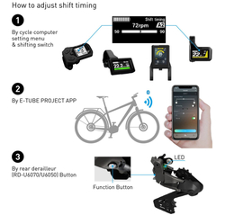 Přehazovačka SHIMANO Di2 CUES RD-U6070 GS typ 11 rychl shadow max 50z min 11z kapacita 39z bal