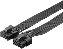 PremiumCord Napájecí kabel 8 kolíkový Male na duální 6+2 Male pro PCIe karty