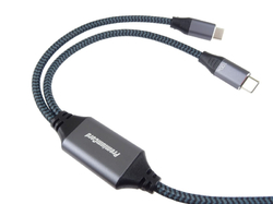 PremiumCord USB-C Inteligentní rychlonabíjecí kabel 1m