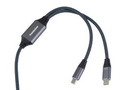 PremiumCord USB-C Inteligentní rychlonabíjecí kabel 1m