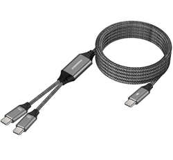 PremiumCord USB-C Inteligentní rychlonabíjecí kabel 1m