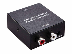 Převodník PremiumCord z analogového signálu 2xCINCH na digitální SPDIF a optický Toslink