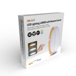Přidat do oblíbenýchSolight LED osvětlení s dálkovým ovladačem Larios White, 48W, 3360lm, 39cm, změna chromatičnosti, stmívate