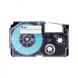 PRINTLINE kompatibilní páska s Casio XR-12BU1 12mm, 8m, černý tisk/modrý podklad