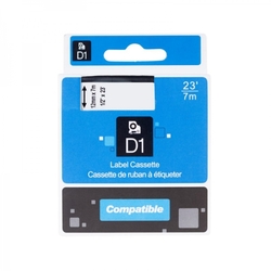 PRINTLINE kompatibilní páska s DYMO, 45011 S0720510, 12mm,7m, modrý tisk/průh. podklad, D1