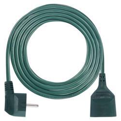 Prodlužovací kabel 5m / 1 zásuvka / zelený / PVC / 1mm2