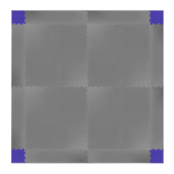 Puzzle zátěžová podložka inSPORTline Simple tmavě šedá