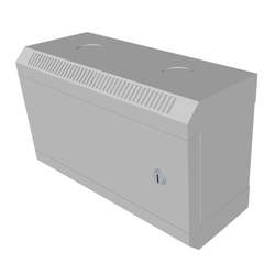 RACK DATACOM 10" nástěnný rozvaděč 4U/140 mm (plech) šedý