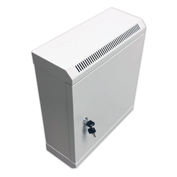 RACK DATACOM 10" nástěnný rozvaděč 9U/140 mm (plech) šedý