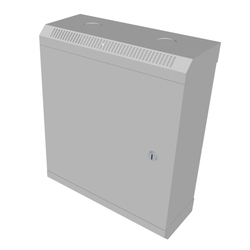 RACK DATACOM 10" nástěnný rozvaděč 9U/140 mm (plech) šedý