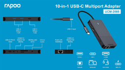 Rapoo UCM-2005 10-in-1 USB-C Multiport Adapter