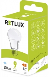 Retlux RLL 405 A60 E27 LED žárovka 9W 