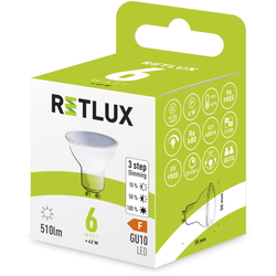 Retlux RLL 448 GU10 LED žárovka stmívatelná DIMM 6W  