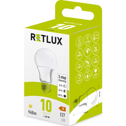 Retlux RLL 450 A60 E27 LED zářovka stímavetelná 3DIMM 10W  
