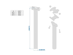 Ritchey Comp 2-Bolt seatpost 30,9x400mm