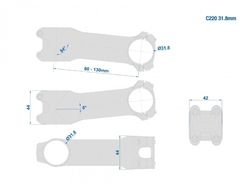 Ritchey WCS C220 84D 31,8mm -  120mm