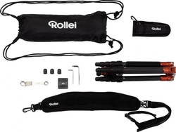 Rollei Compact Traveler No.1 Carbon stativ, oranžový