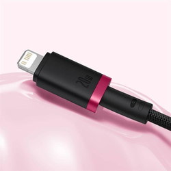 Rychlonabíjecí kabel Baseus Dura USB/Lightning 1m 20W černo červený