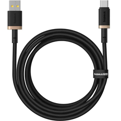 Rychlonabíjecí kabel Baseus Dura USB/USB-C 2m 60W černo zlatý
